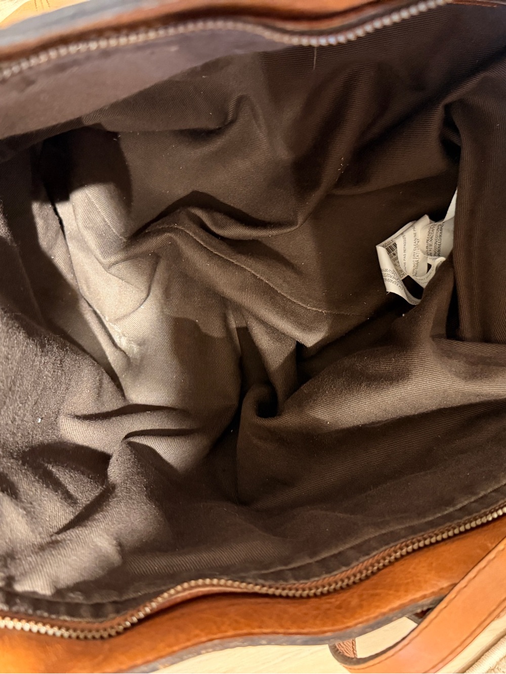 Classic Zara Tan Leather Tote Bag - Everyday Carry - Picture 3 of 5